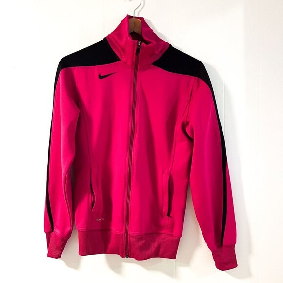 Nike Dri-Fit Fuchsia Zip-Up Outerwear Jacket - Picture 2 of 9